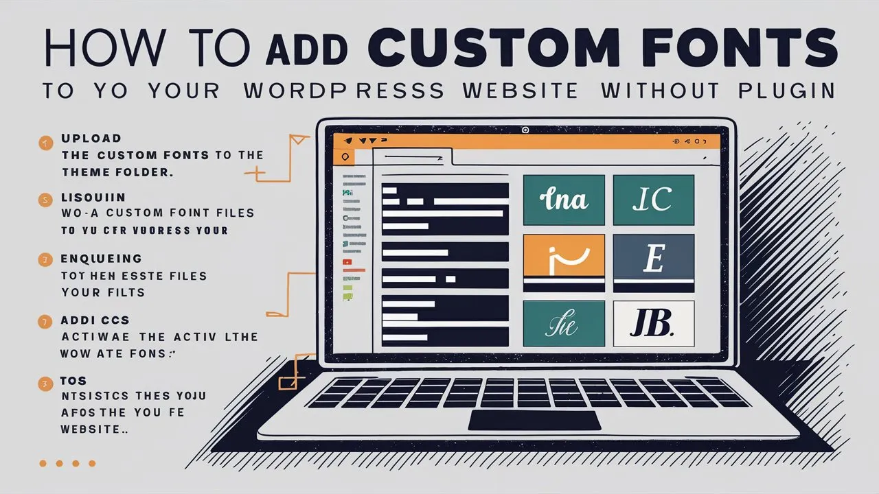 How to Add Custom Fonts in WordPress Without a Plugin?
