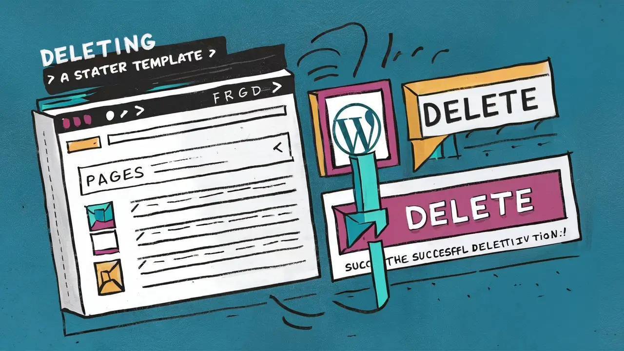 How to Delete a Starter Template in WordPress?