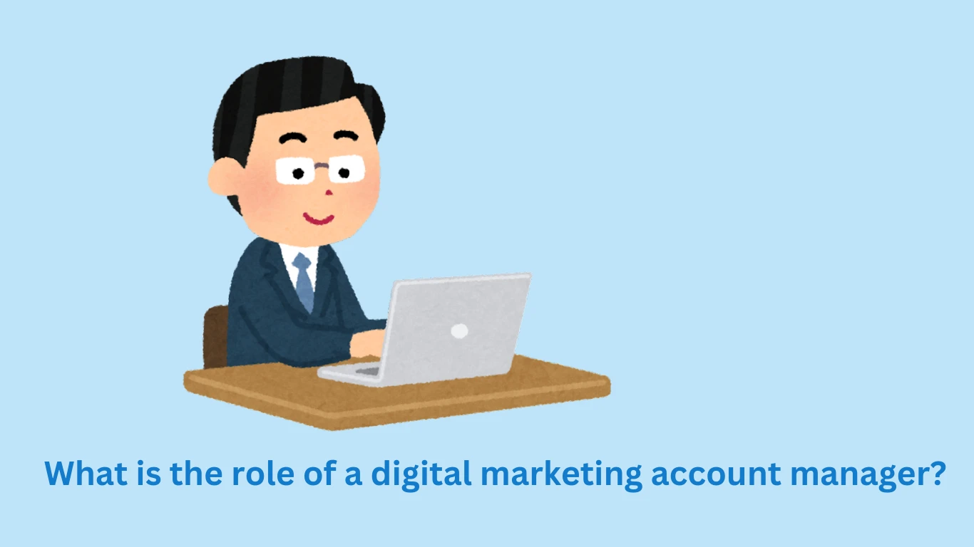 What is the role of a digital marketing account manager?